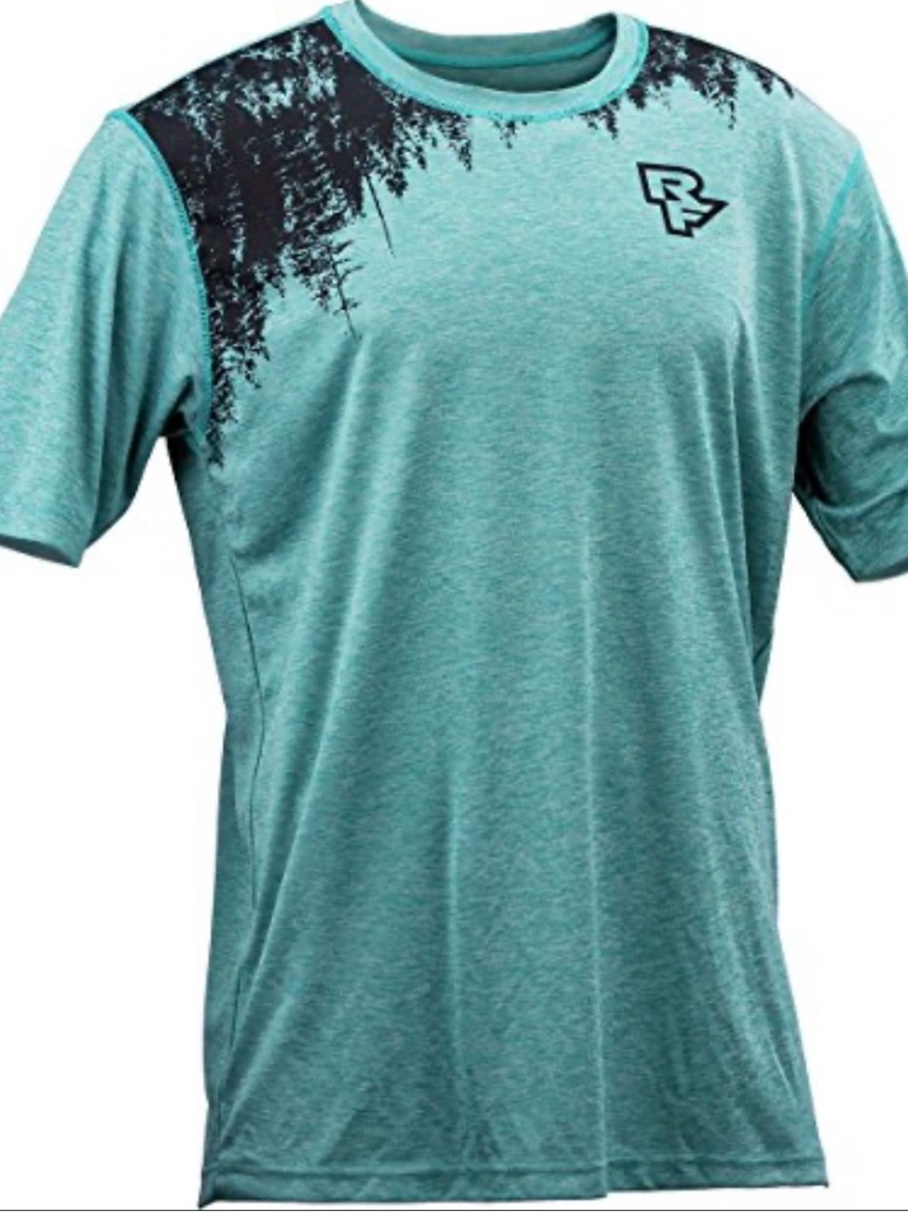 Men's Teal Short-Sleeve Mountain Bike MTB Jersey